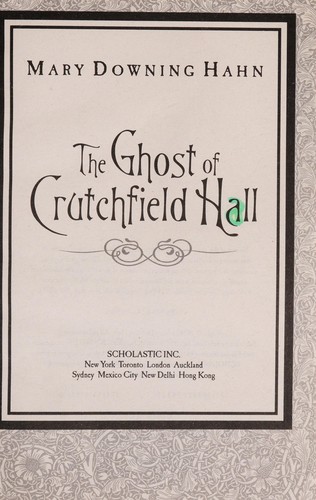 The ghost of Crutchfield Hall