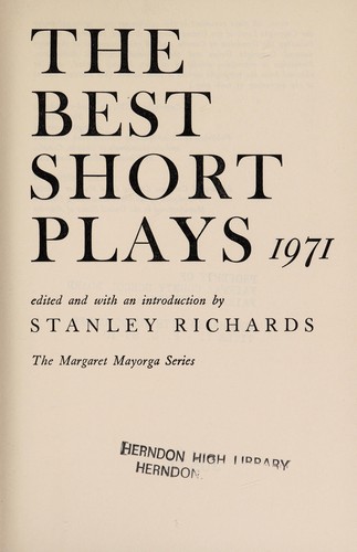 Best Short Plays 1971