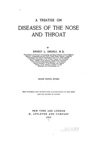 A Treatise on diseases of the nose and throat