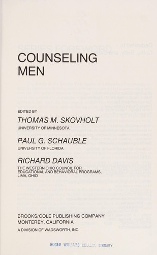Counseling men