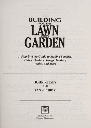 Building for the Lawn and Garden