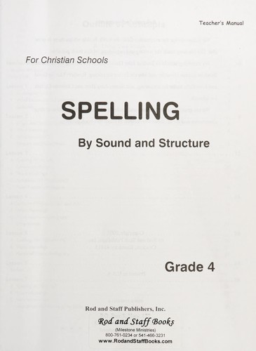 Spelling by sound and structure