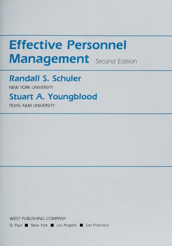 Effective Personnel Management