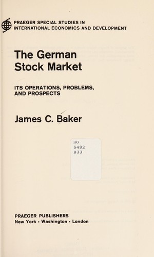 The German Stock Market