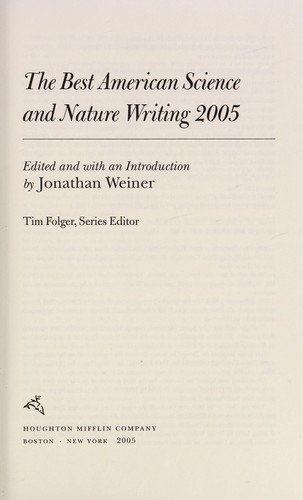 The best American science and nature writing, 2005