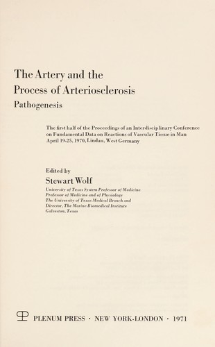 The Artery and the Process of Arteriosclerosis