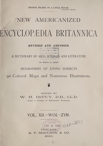 The Encyclopaedia Britannica...