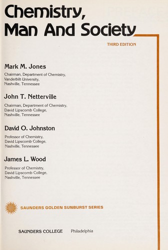 Chemistry, man, and society