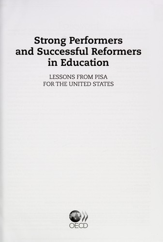 Strong Performers and Successful Reformers in Education