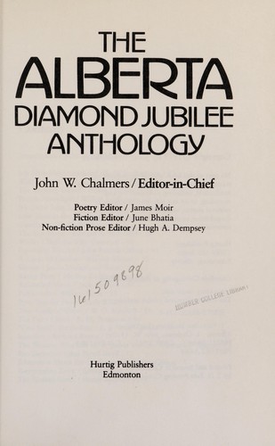 The Alberta Diamond Jubilee anthology