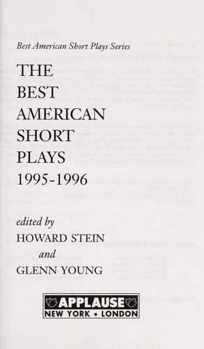 The Best American Short Plays, 1995-1996