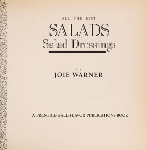 All the Best Salads and Salad Dressings