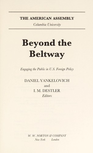 Beyond the Beltway
