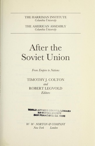 After the Soviet Union