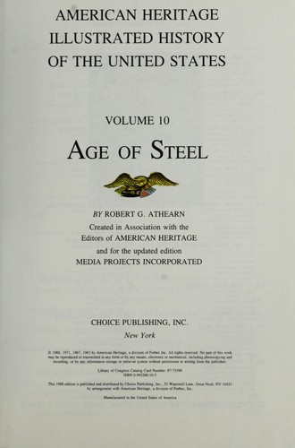 History of the United States : v.10 Age of Steel