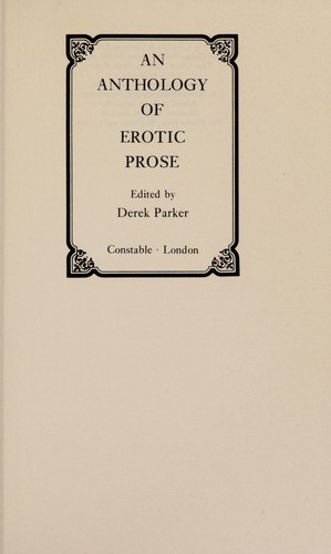 An anthology of erotic prose