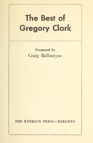 The best of Gregory Clark