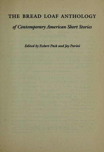 The Bread Loaf Anthology of Contemporary American Short Stories