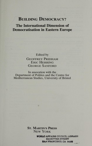 Building democracy?
