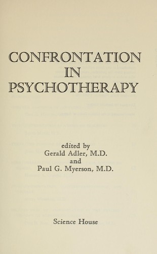 Confrontation in psychotherapy