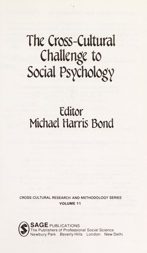 The Cross-cultural challenge to social psychology