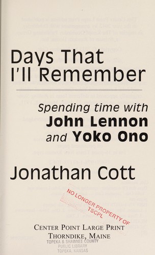 Days that I'll remember