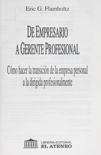 De empresario a gerente profesional