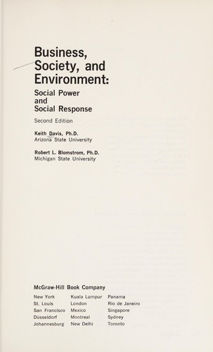 Business, Society, and Environment