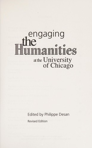 Engaging the Humanities at the University of Chicago