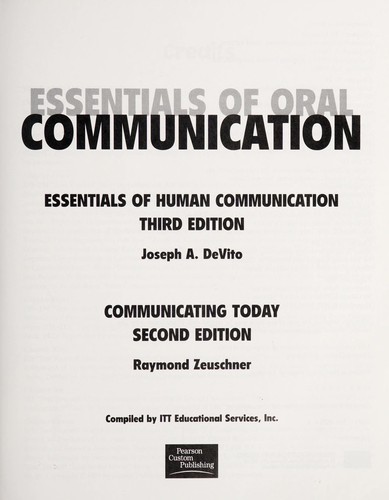 Essentials of Oral Communication