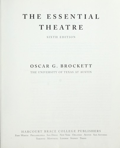 The essential theatre