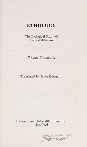 Ethology