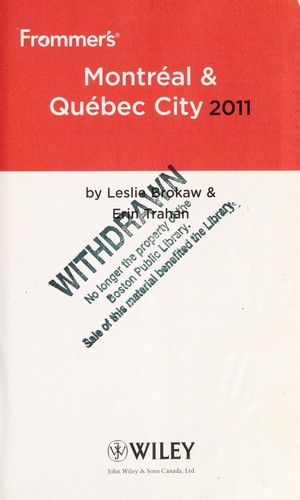 Montreal and Quebec City
