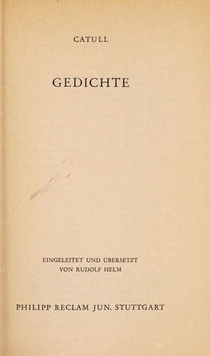 Gedichte