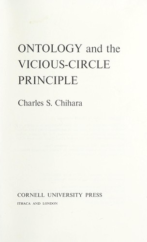 Ontology and the vicious-circle principle