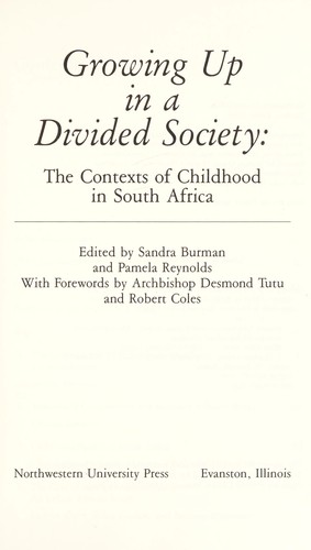 Growing Up in a Divided Society