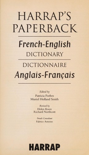 Harrap's French Dictionary