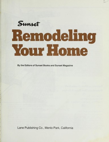 Sunset Remodeling Your Home