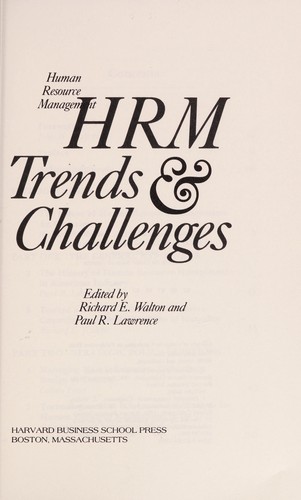 HRM, trends & challenges