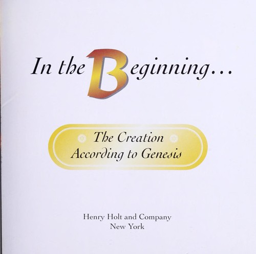 In the Beginning--