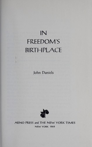 In Freedom's Birthplace