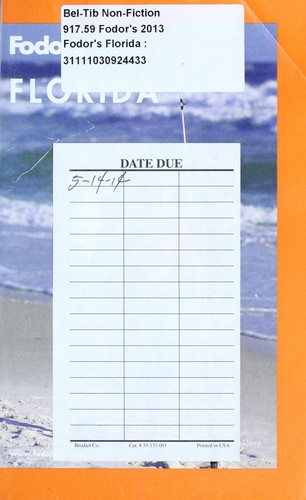 Fodor's 2013 Florida