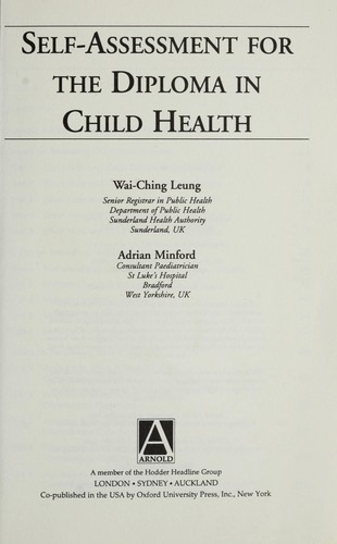 Self Assessment for the Diploma in Child Health