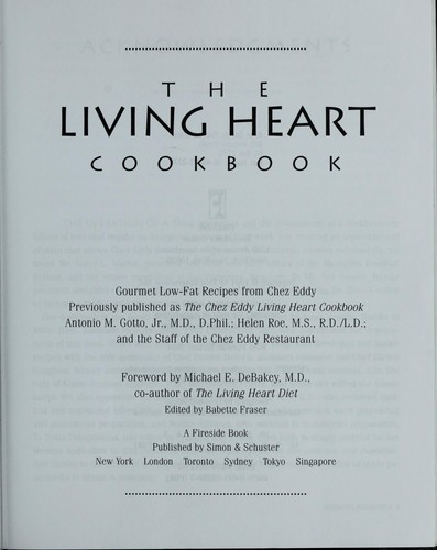 The Living Heart Cookbook
