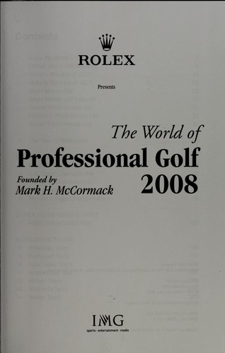 World of Professional Golf 2008