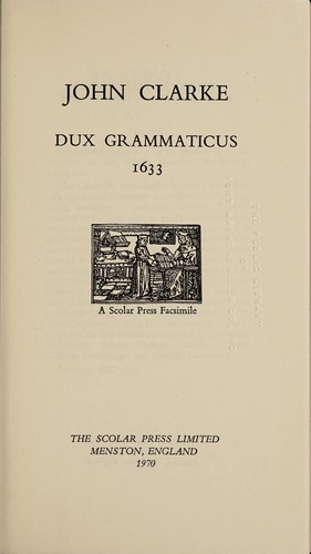Dux grammaticus, 1633