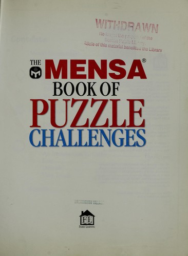 The Mensa Book of Puzzle Challenges