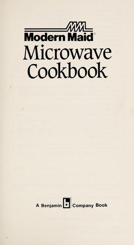 Modern Maid microwave cookbook