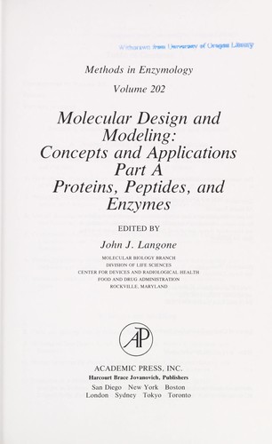 Molecular Design and Modeling