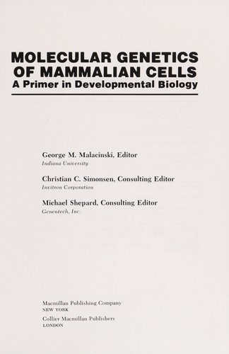 Molecular genetics of mammalian cells